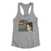 Disaster Girl Meme Funny Women's Racerback Tank Heather Grey | Funny Shirt from Famous In Real Life
