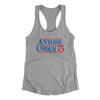 Anyone Under 75 Women's Racerback Tank Heather Grey | Funny Shirt from Famous In Real Life