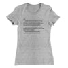 Letter To Sam Women's T-Shirt Heather Grey | Funny Shirt from Famous In Real Life