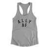 Ally Af Women's Racerback Tank Heather Grey | Funny Shirt from Famous In Real Life
