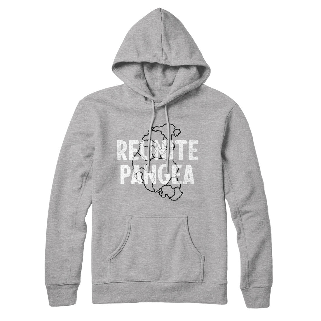 Reunite Pangea Hoodie Heather Grey | Funny Shirt from Famous In Real Life