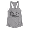 Rabbit Duck Graph Women's Racerback Tank Heather Grey | Funny Shirt from Famous In Real Life