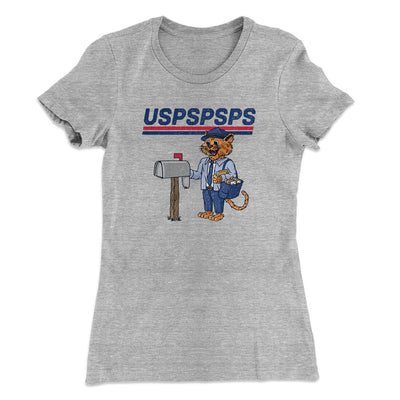 Uspspsps Women's T-Shirt Heather Grey | Funny Shirt from Famous In Real Life
