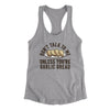 Don’t Talk To Me Unless You’re Garlic Bread Funny Women's Racerback Tank Heather Grey | Funny Shirt from Famous In Real Life