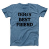 Dog’s Best Friend Men/Unisex T-Shirt Heather Indigo | Funny Shirt from Famous In Real Life