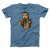 Calvin Candie Meme Men/Unisex T-Shirt Heather Indigo | Funny Shirt from Famous In Real Life