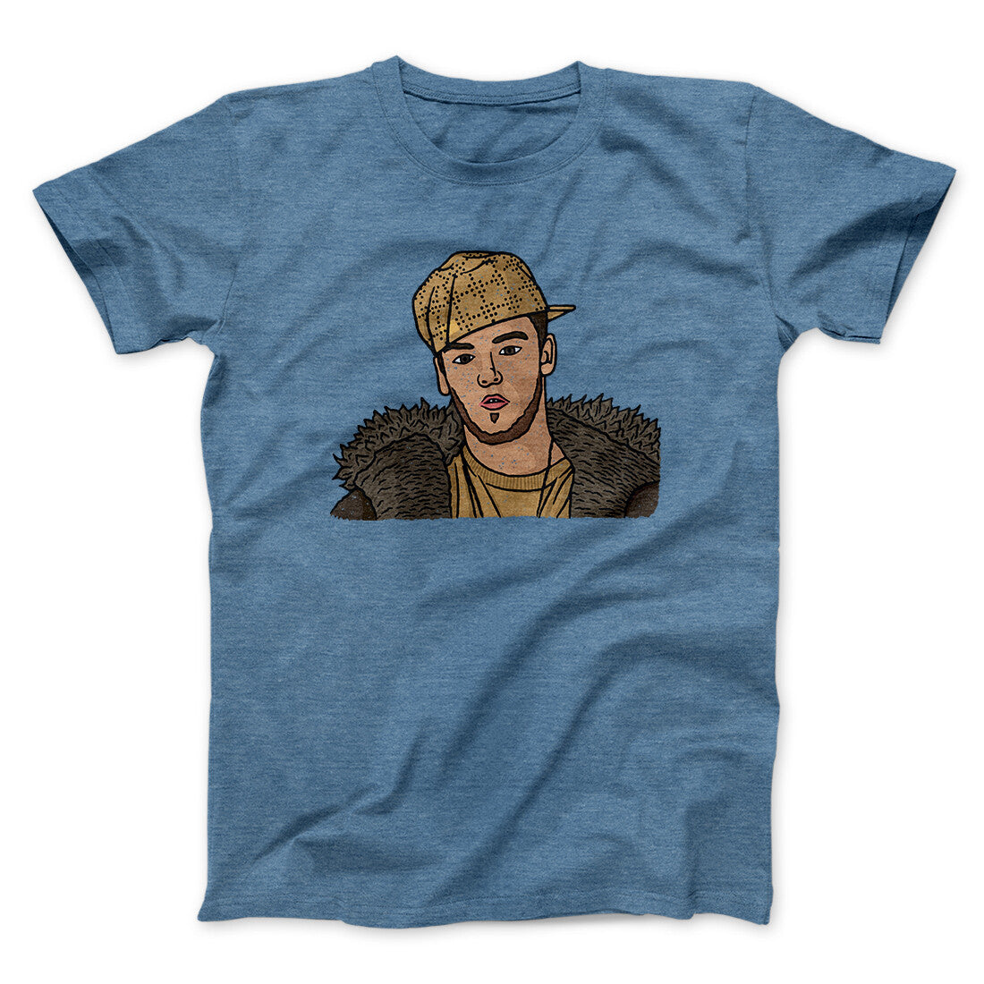 Scumbag Steve Meme Funny Men/Unisex T-Shirt Heather Indigo | Funny Shirt from Famous In Real Life