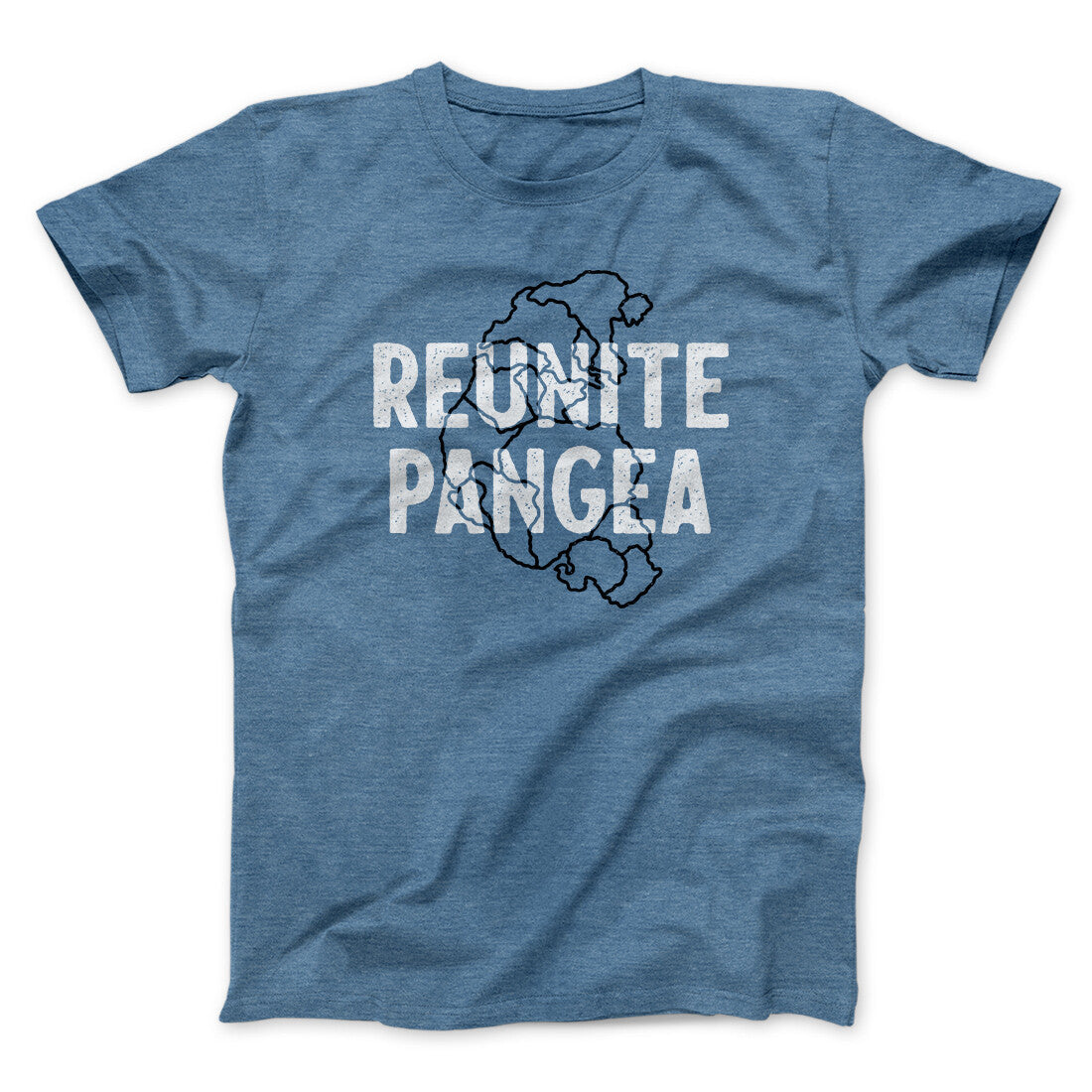 Reunite Pangea Men/Unisex T-Shirt Heather Indigo | Funny Shirt from Famous In Real Life