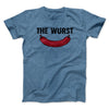The Wurst Men/Unisex T-Shirt Heather Indigo | Funny Shirt from Famous In Real Life