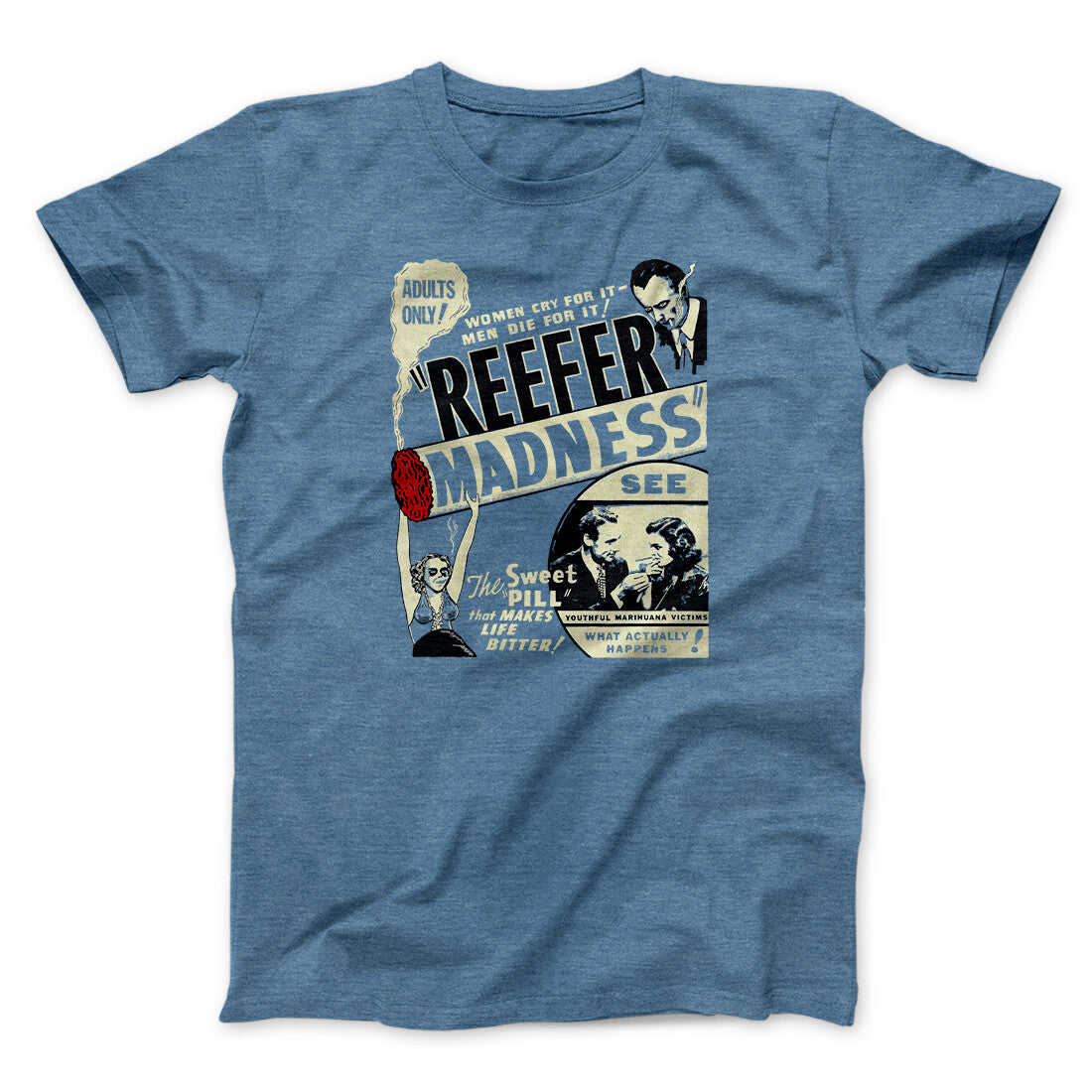 Reefer Madness Funny Movie Men/Unisex T-Shirt | Funny Shirt from Famous In Real Life