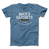 Buck’s Hatchets Funny Movie Men/Unisex T-Shirt Heather Indigo | Funny Shirt from Famous In Real Life