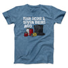 Four Score And Seven Beers Ago Men/Unisex T-Shirt Heather Indigo | Funny Shirt from Famous In Real Life