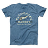 Clemenza’s Bakery Men/Unisex T-Shirt Heather Indigo | Funny Shirt from Famous In Real Life