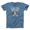 F*Ck The Metric System Men/Unisex T-Shirt Heather Indigo | Funny Shirt from Famous In Real Life