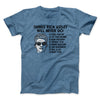 Things Rick Astley Would Never Do Men/Unisex T-Shirt Heather Indigo | Funny Shirt from Famous In Real Life
