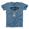 No Prob Llama Men/Unisex T-Shirt Heather Indigo | Funny Shirt from Famous In Real Life