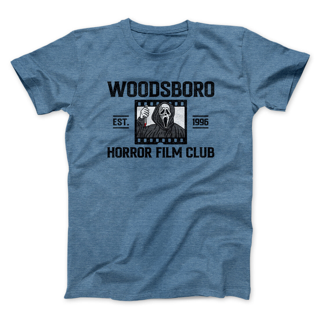 Woodsboro Horror Film Club Funny Movie Men/Unisex T-Shirt | Funny Shirt from Famous In Real Life