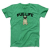 Pug Life Men/Unisex T-Shirt Heather Irish Green | Funny Shirt from Famous In Real Life