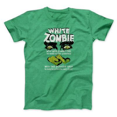 White Zombie Funny Movie Men/Unisex T-Shirt Heather Irish Green | Funny Shirt from Famous In Real Life