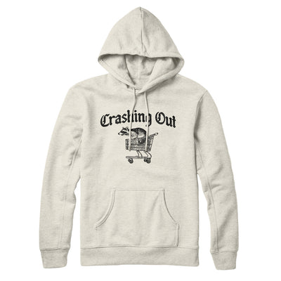 Crashing Out Hoodie Heather Oatmeal | Funny Shirt from Famous In Real Life