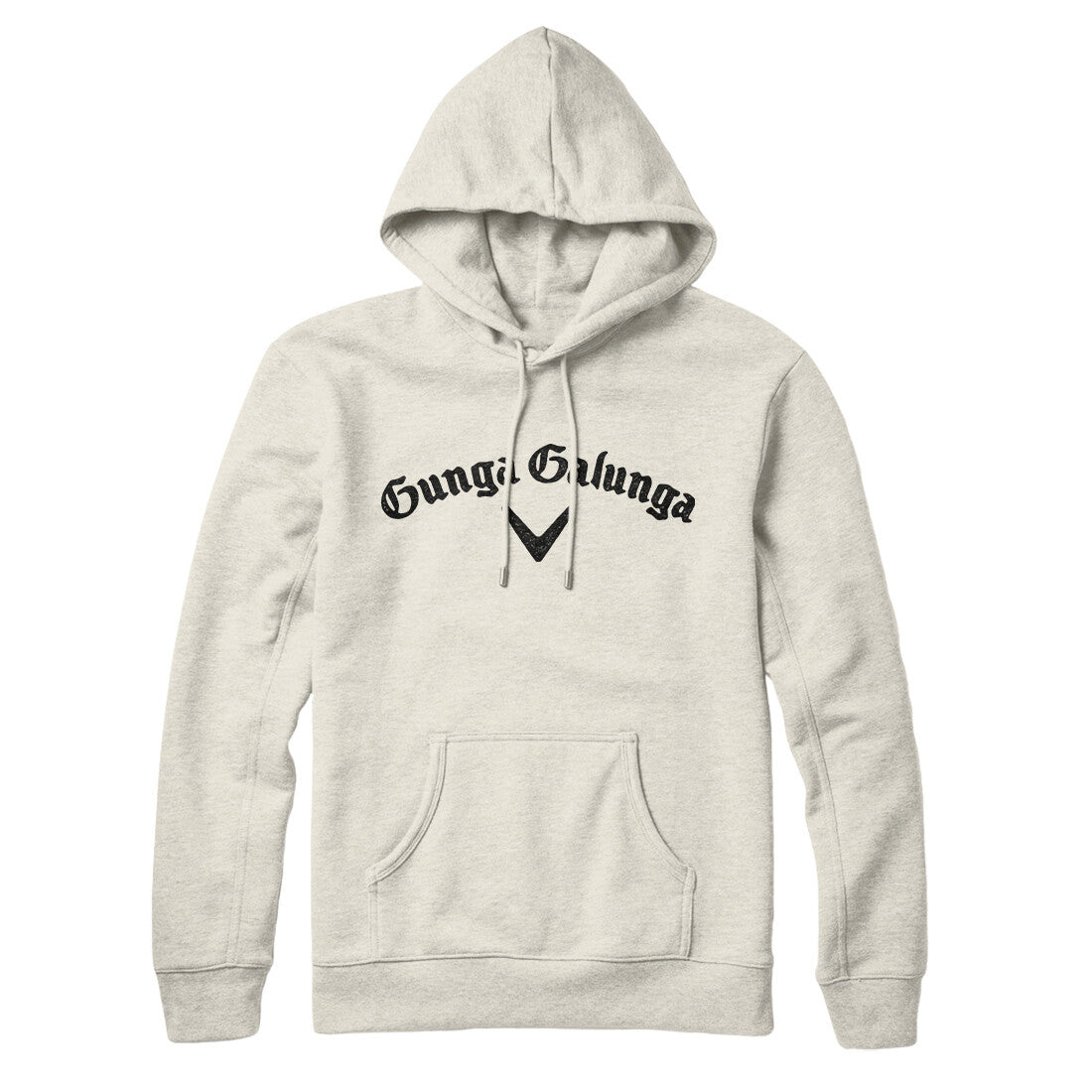 Gunga Galunga Hoodie Heather Oatmeal | Funny Shirt from Famous In Real Life