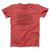 Letter To Sam Men/Unisex T-Shirt Heather Red | Funny Shirt from Famous In Real Life