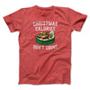 Christmas Calories Don’t Count Men/Unisex T-Shirt Heather Red | Funny Shirt from Famous In Real Life