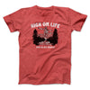 High On Life And Also Drugs Men/Unisex T-Shirt Heather Red | Funny Shirt from Famous In Real Life
