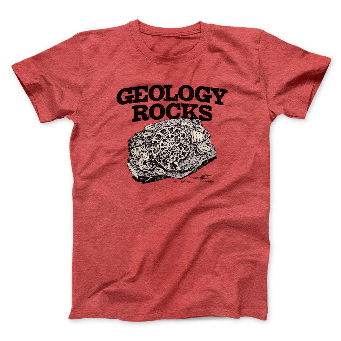 Geology Rocks Men/Unisex T-Shirt Heather Red | Funny Shirt from Famous In Real Life
