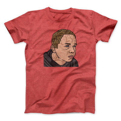 Bulging Forehead Vein Guy Meme Men/Unisex T-Shirt Heather Red | Funny Shirt from Famous In Real Life