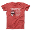 Things Rick Astley Would Never Do Men/Unisex T-Shirt Heather Red | Funny Shirt from Famous In Real Life