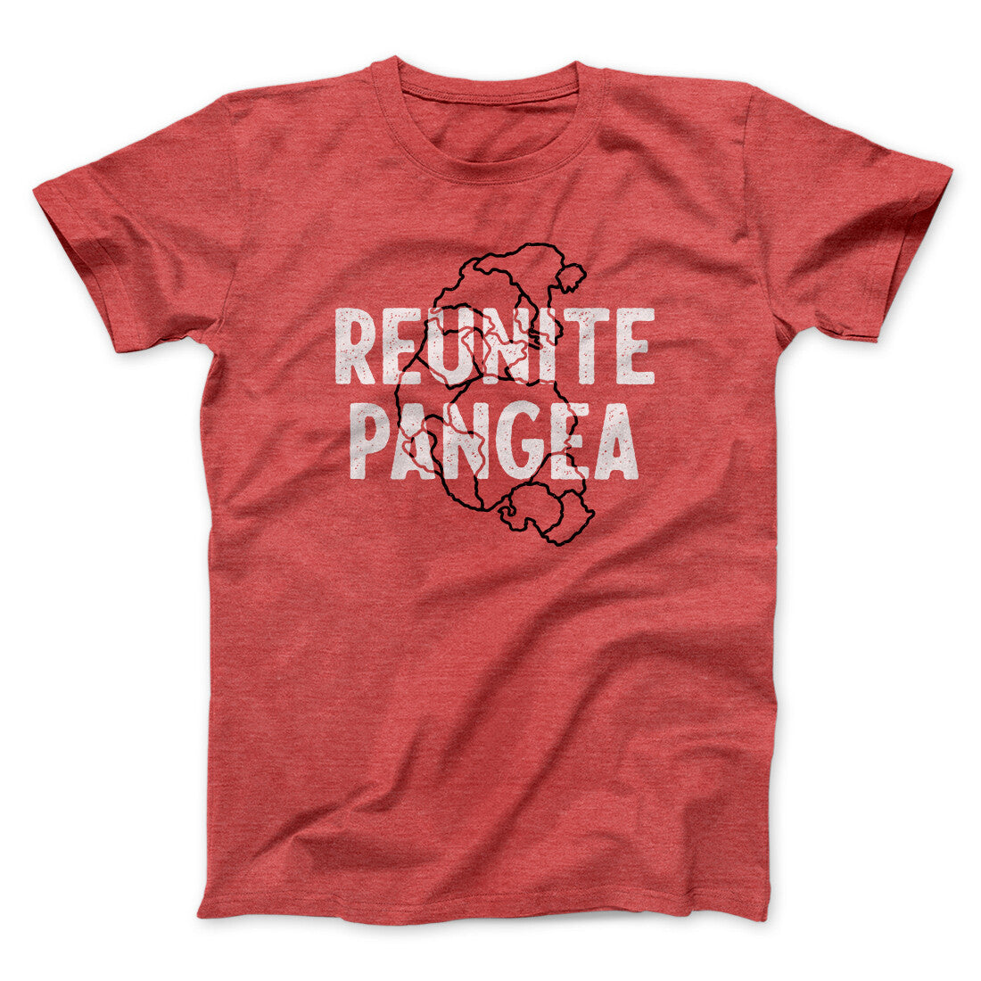 Reunite Pangea Men/Unisex T-Shirt Heather Red | Funny Shirt from Famous In Real Life