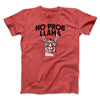 No Prob Llama Men/Unisex T-Shirt Heather Red | Funny Shirt from Famous In Real Life