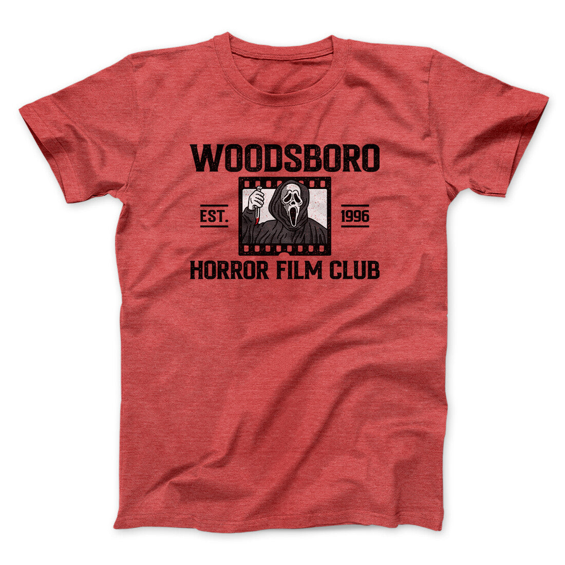 Woodsboro Horror Film Club Funny Movie Men/Unisex T-Shirt | Funny Shirt from Famous In Real Life