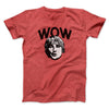 Wow Funny Movie Men/Unisex T-Shirt Heather Red | Funny Shirt from Famous In Real Life