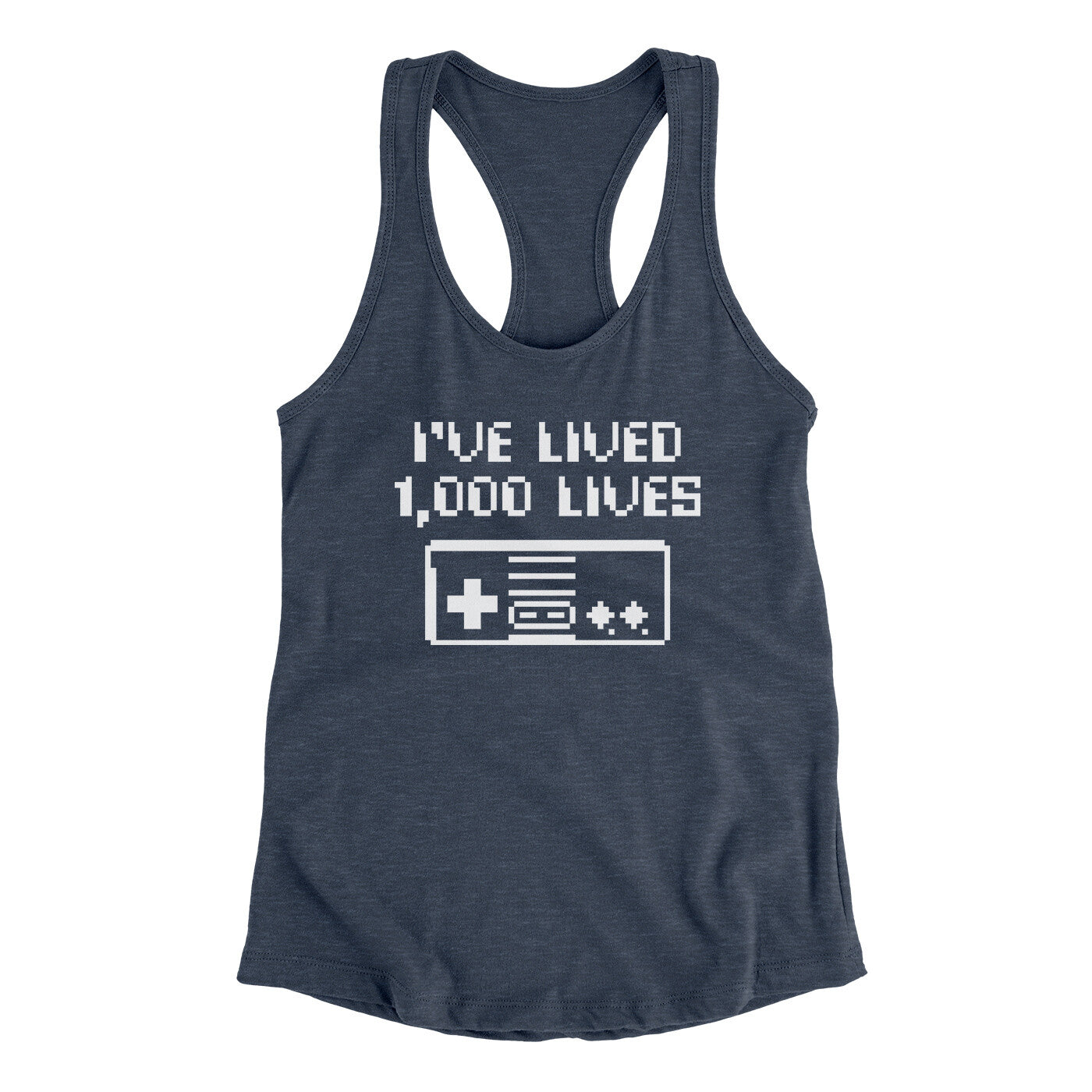 I’ve Lived 1000 Lives Women's Racerback Tank | Funny Shirt from Famous In Real Life