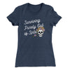 Surviving Purely On Spite Women's T-Shirt Indigo | Funny Shirt from Famous In Real Life
