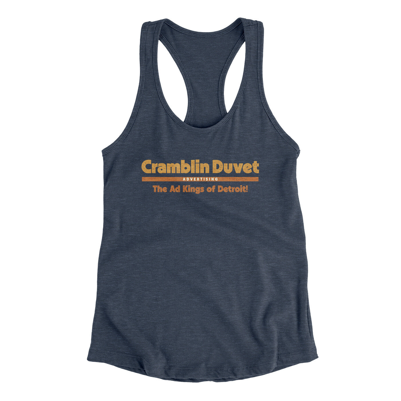 Cramblin Duvet Advertising Women's Racerback Tank | Funny Shirt from Famous In Real Life