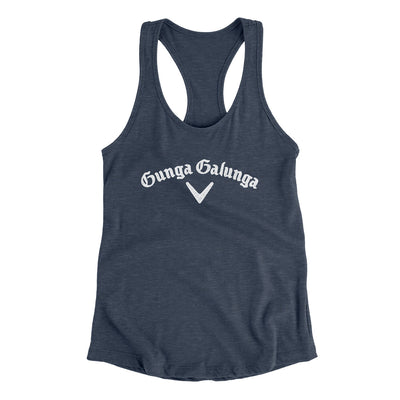 Gunga Galunga Women's Racerback Tank Indigo | Funny Shirt from Famous In Real Life