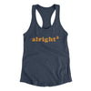 Alright Cubed Women's Racerback Tank Indigo | Funny Shirt from Famous In Real Life