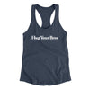 Hug Your Bros Women's Racerback Tank Indigo | Funny Shirt from Famous In Real Life