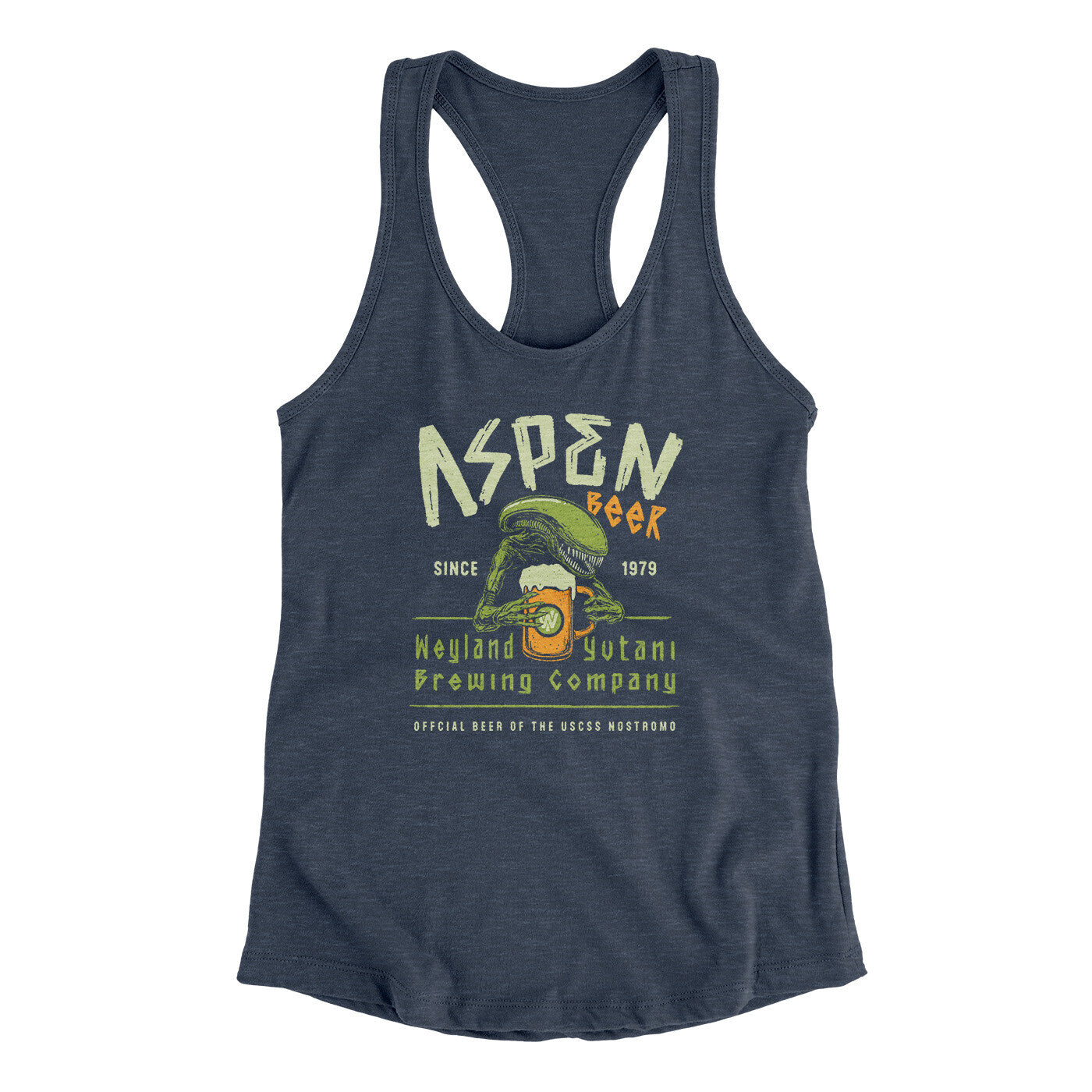 Aspen Beer Women's Racerback Tank | Funny Shirt from Famous In Real Life