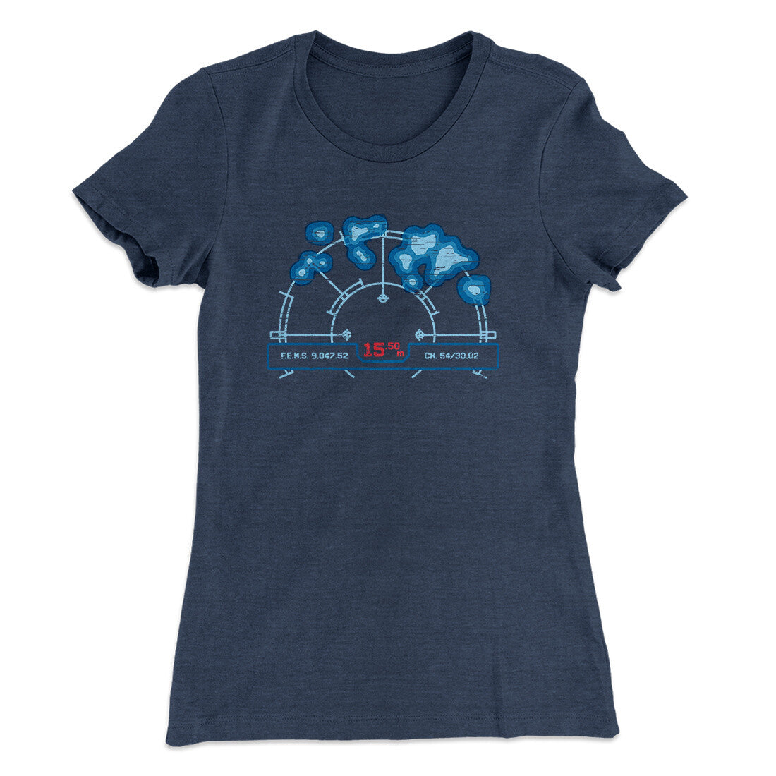 Motion Tracker Women's T-Shirt Indigo | Funny Shirt from Famous In Real Life