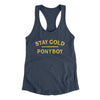 Stay Gold Ponyboy Women's Racerback Tank Indigo | Funny Shirt from Famous In Real Life