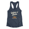 Wake 'N Bake Funny Thanksgiving Women's Racerback Tank Indigo | Funny Shirt from Famous In Real Life