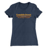 Cramblin Duvet Advertising Women's T-Shirt Indigo | Funny Shirt from Famous In Real Life