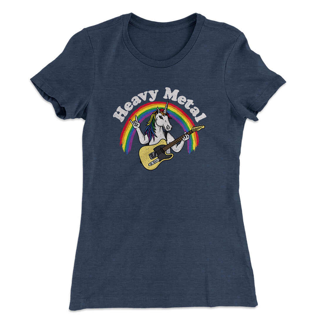 Heavy Metal Women's T-Shirt Indigo | Funny Shirt from Famous In Real Life