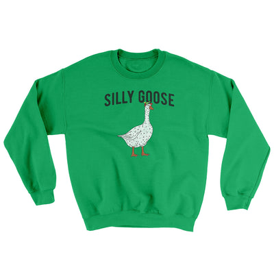 Silly Goose Ugly Sweater Irish Green | Funny Shirt from Famous In Real Life