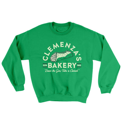 Clemenza’s Bakery Ugly Sweater Irish Green | Funny Shirt from Famous In Real Life