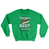 The Original Beef Of Chicagoland Ugly Sweater Irish Green | Funny Shirt from Famous In Real Life